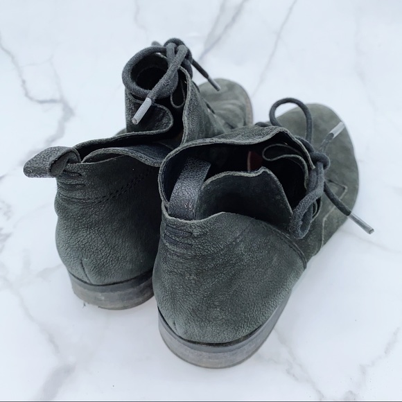 SAM EDELMAN desert boots suede charcoal lace - Picture 2 of 4